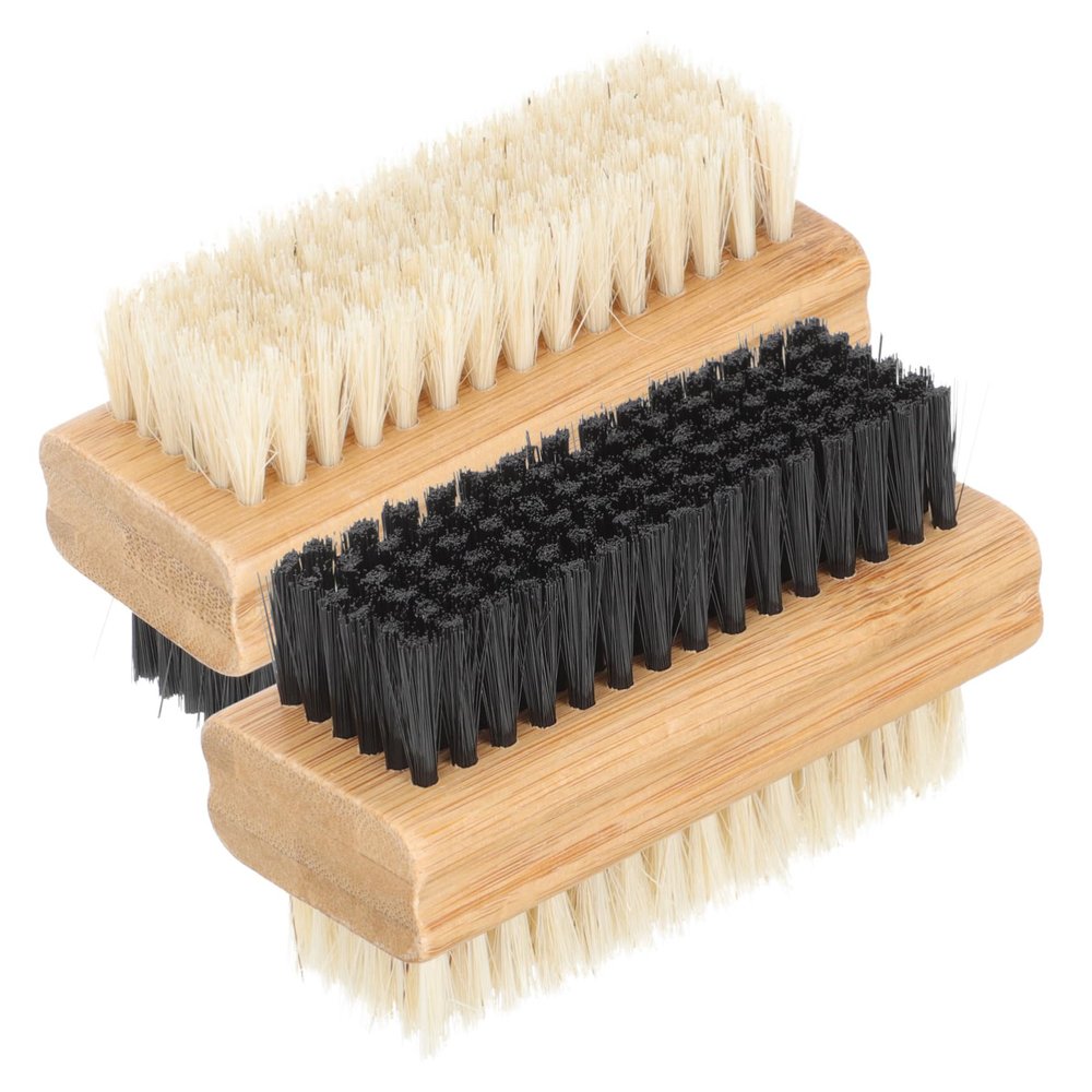 Bamboo Shoe Brush with Bristles for Daily Cleaning