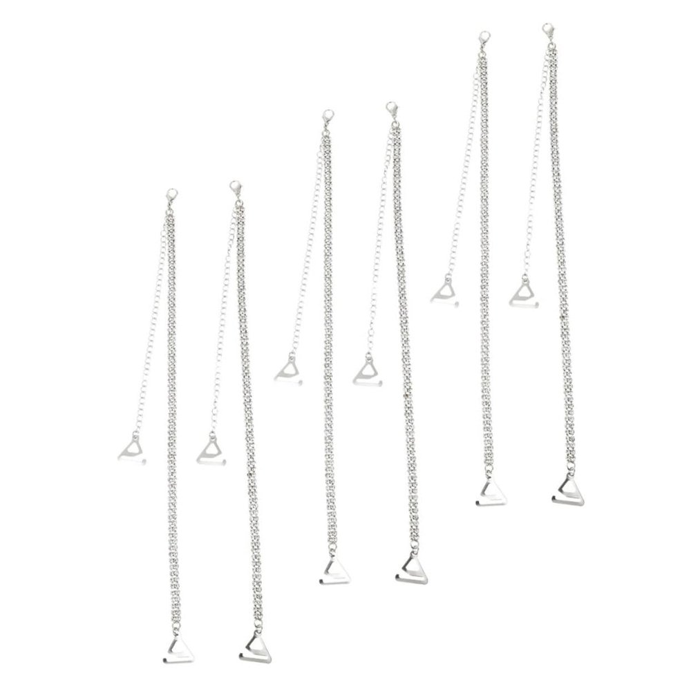 FRCOLOR 3 Pairs Adjustable Non-Slip Rhinestone Bra Straps