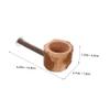 CIYODO Wooden Bird Feeding Stand with Bowl for Parrots and Small Birds view 2