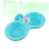 Kisangel Double Bowl for Pets - Blue view 4