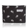 MOTIBACK Women's Cosmetic Bag, Cotton Leopard Print Makeup Bag with Zipper, Black view 1
