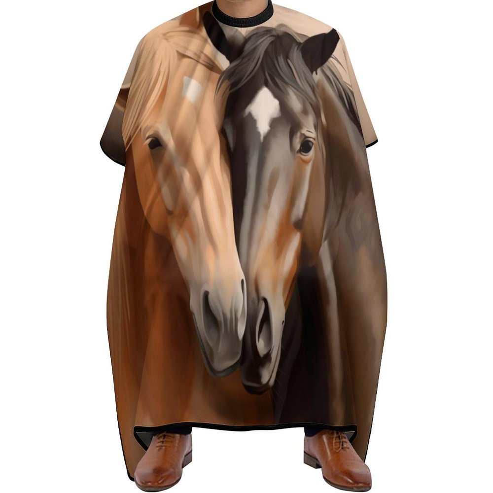 Horse Hug Hairdressing Cape, Adjustable Professional Barber Cape, 140 x 168 cm