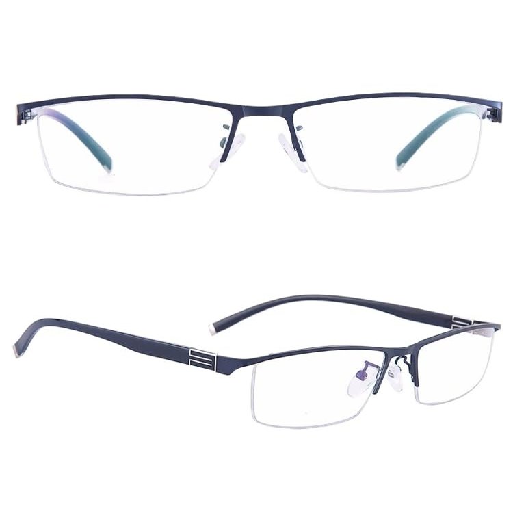 ILESTDG German Intelligent Progressive Glasses with Automatic Adjustment for Farsightedness, Nearsightedness, and Astigmatism (Blue, 350-Power Near and Far)