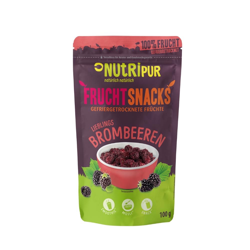 NutriPur Freeze-Dried Blackberries, 100 g