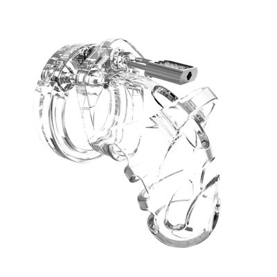 ManCage by Shots – Model 25 – Chastity Cage – 3.5" / 9 cm – Transparent