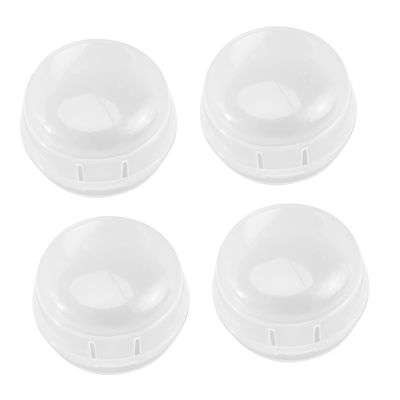 HOMOBABE Child Safety Stove Knob Covers, Plastic, for Gas Stoves and Ovens, 4-Pack, White, Reusable