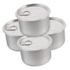 HOMOBABE 4-Pack Aluminum Storage Cans for Cat Food and Treats view 1