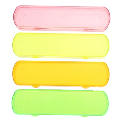 LRXIYODE 4-Pack PP Toothbrush Cases for Travel and Camping