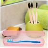LRXIYODE 4-Pack PP Toothbrush Cases for Travel and Camping view 3