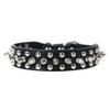 Adjustable PU Leather Dog Collar with Punk Studs and Spikes for Small Dogs and Cats view 1