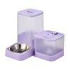 Automatic Cat Feeder with Water Dispenser, 3L Food Container and Stainless Steel Bowl view 1