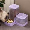 Automatic Cat Feeder with Water Dispenser, 3L Food Container and Stainless Steel Bowl view 3