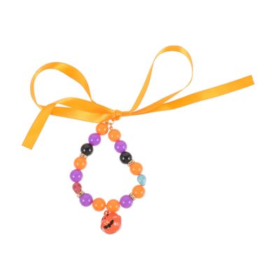 Toddmomy Adjustable Halloween Cat Collar with Pumpkin Pendant