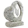 VICASKY Resin Pet Memorial Stone with Wind Chime, Halloween Design view 1