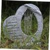 VICASKY Resin Pet Memorial Stone with Wind Chime, Halloween Design view 4