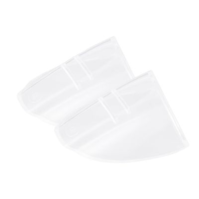Operitacx TPU Glasses Side Shields, 2 Pairs, White
