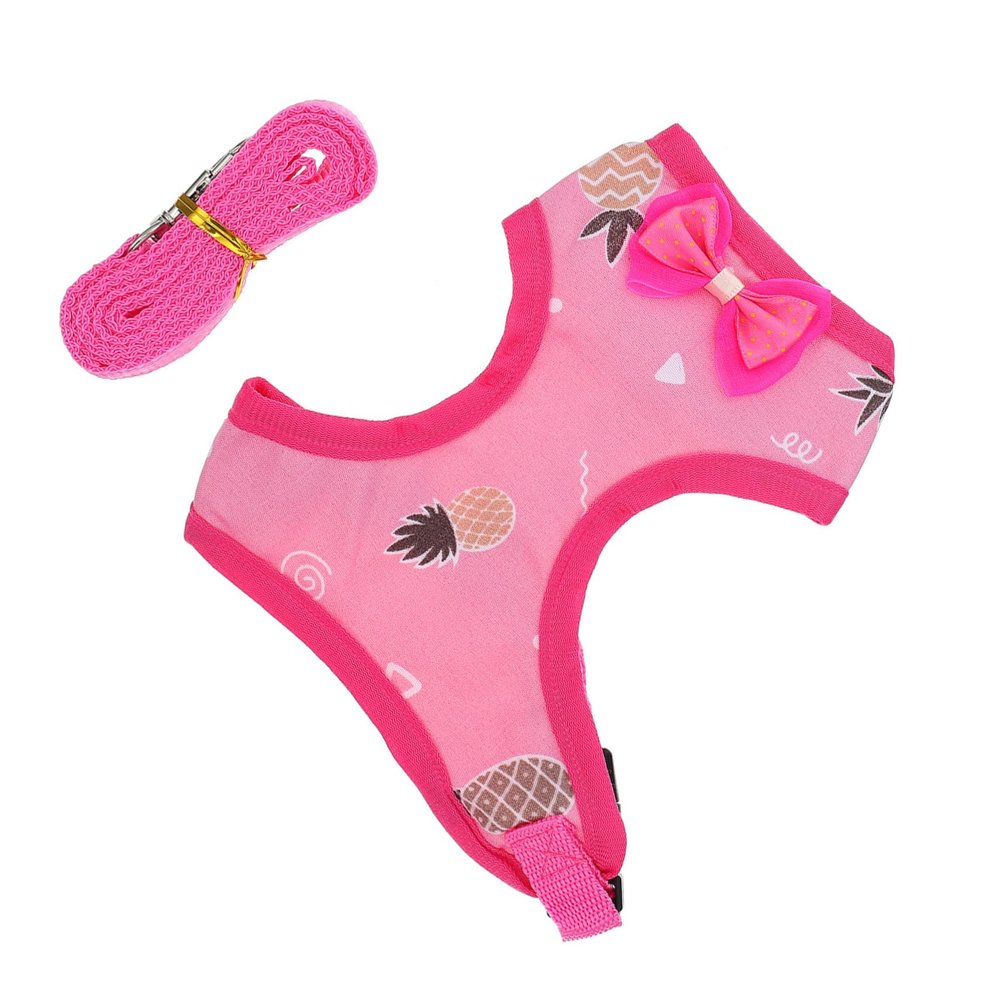 Chicken Vest with Adjustable Harness, 1 Set, Fabric, Pink