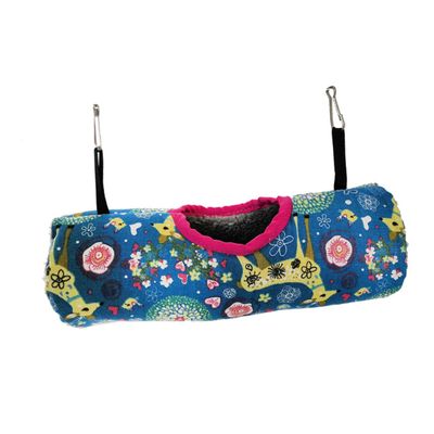 TOYANDONA Warm Plush Hamster Tunnel Hammock