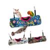 TOYANDONA Warm Plush Hamster Tunnel Hammock view 3