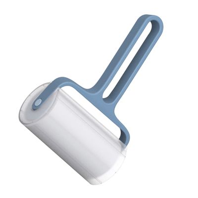 Practical Pet Hair Removal Roller with Replaceable Paper Roll, Blue