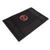 Greensen Barber Organizer Mat, Protective Station Mat for Hair Salon, Black Silicone, 45 x 30 x 1 cm view 2