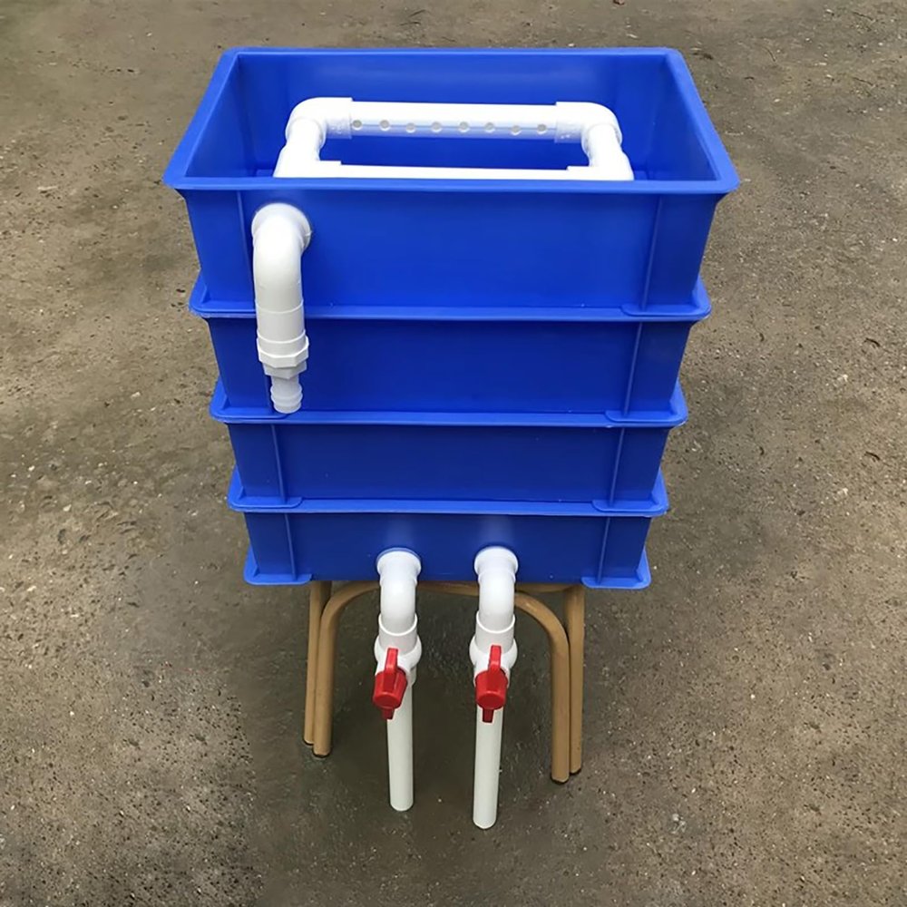 3-Layer Filter Box for Aquariums and Small Fish Ponds