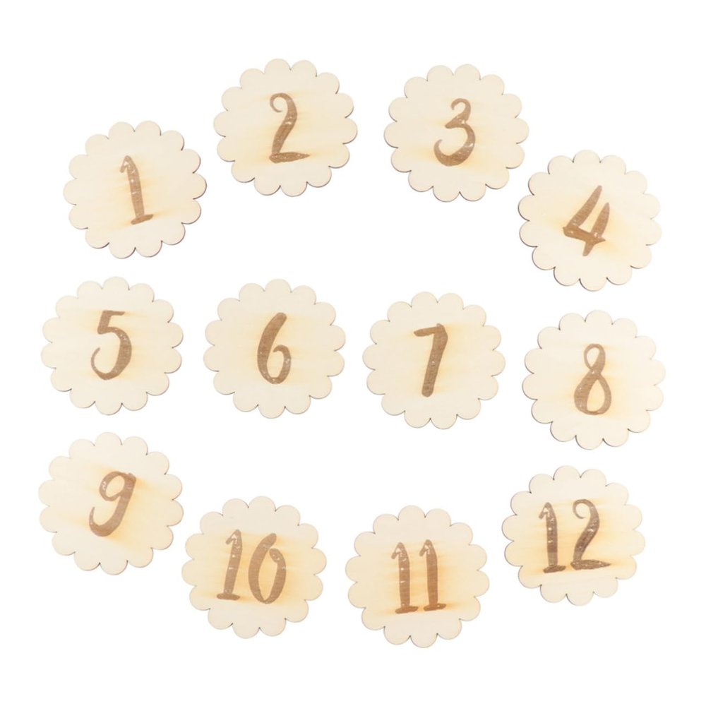 LOPUNER 12-Piece Baby Milestone Cards for Newborns