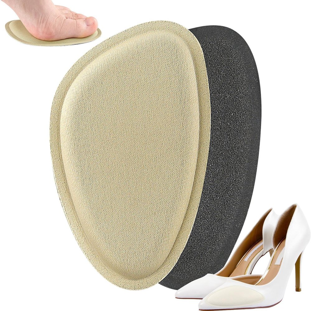 Ball-of-Foot Cushions, Non-Slip Shoe Pads for Pumps, Hiking Shoes, Wedges and Flat Sandals