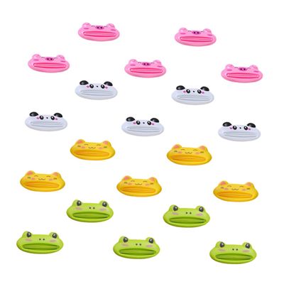 Homoyoyo Manual Cartoon Plastic Toothpaste Tube Squeezer, 20-Pack