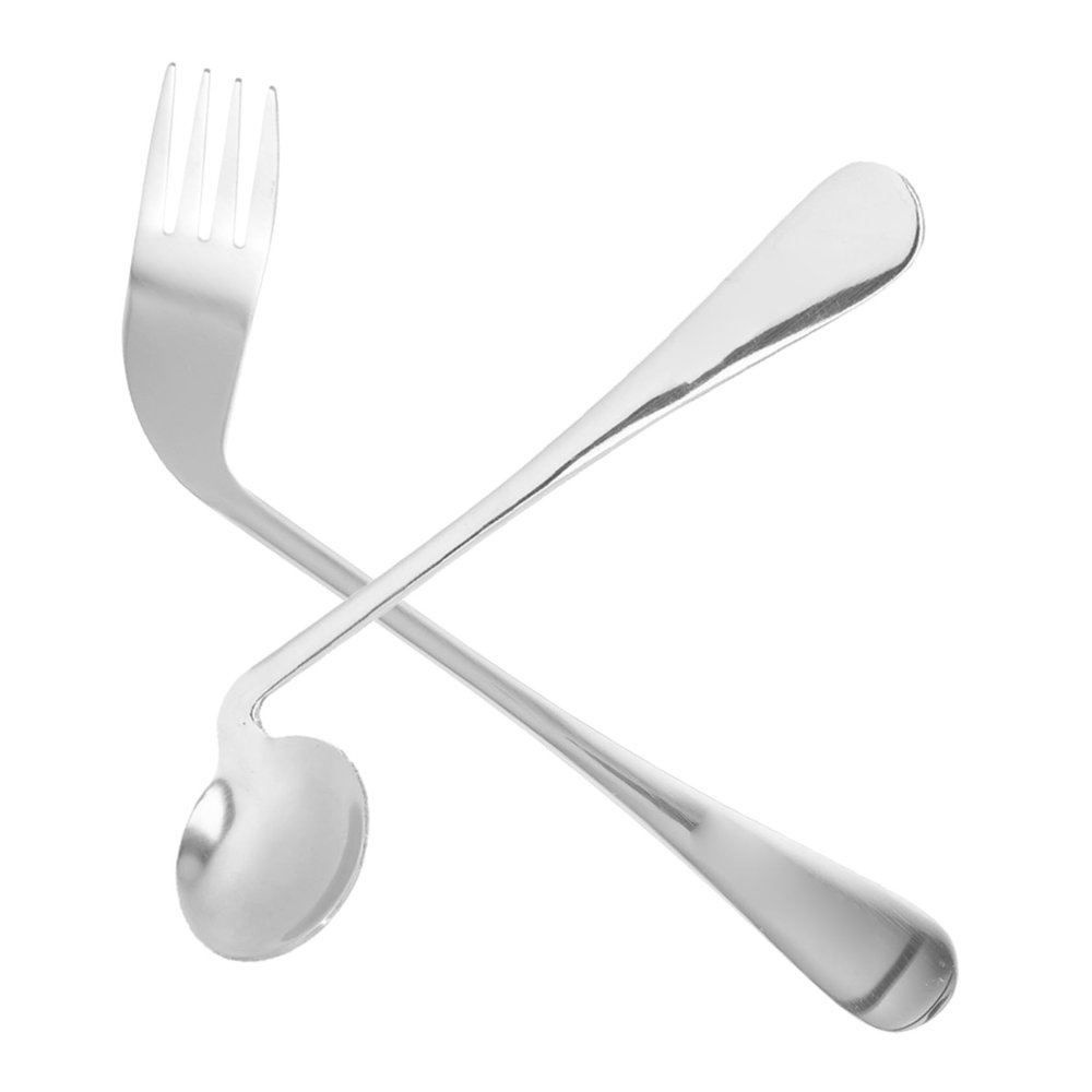 BESTYASH Curved Stainless Steel Eating Utensils