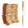 ACOGEDO 200-Piece Disposable Mascara Wand Set, Brown, Flexible Fiber Heads view 1
