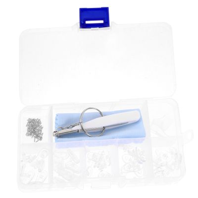 Nose Pads for Eyeglass Frames, 1 Set, Plastic and Silicone