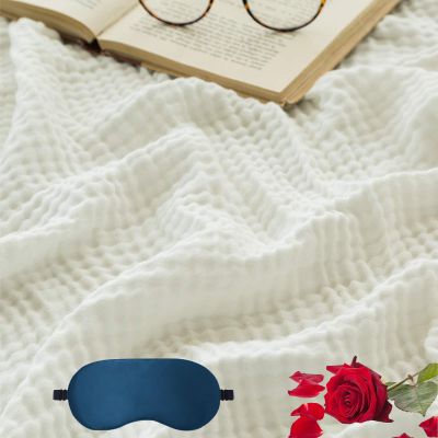 HOPASRISEE 2025 New Soft Muslin Blanket, 100% Cotton, Summer Blanket, 150 x 200 cm