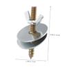 10-Piece Bird Cage Screws with Nuts, Silver Mounting Screws view 2