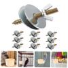 10-Piece Bird Cage Screws with Nuts, Silver Mounting Screws view 3