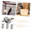 10-Piece Bird Cage Screws with Nuts, Silver Mounting Screws view 4