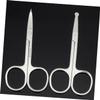 Healvian 3-Piece Nose Hair and Eyebrow Scissors Set view 3