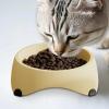 Cat Food Bowl with Non-Slip 15° Tilt & Treat Dispenser view 3