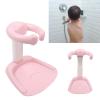 ACOGEDO Ergonomic Baby Bath Tower with Adjustable Height, Non-Slip Base, and Built-In Shower Rack, Pink view 4