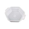 QUXVUIS Portable Foldable Silicone Ice Bath Bucket with Adjustable Strap, White view 1