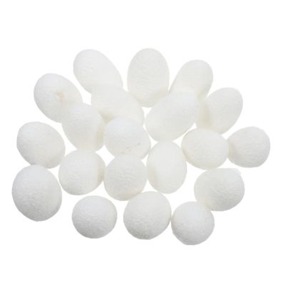 Silk Cocoon Facial Exfoliating Balls, 20 Count, White