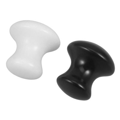 OUNONA Mushroom-Shaped Massage Stones, 2-Piece Set, Natural Stone Gua Sha Massage Tool for Face, Neck, Back and Legs