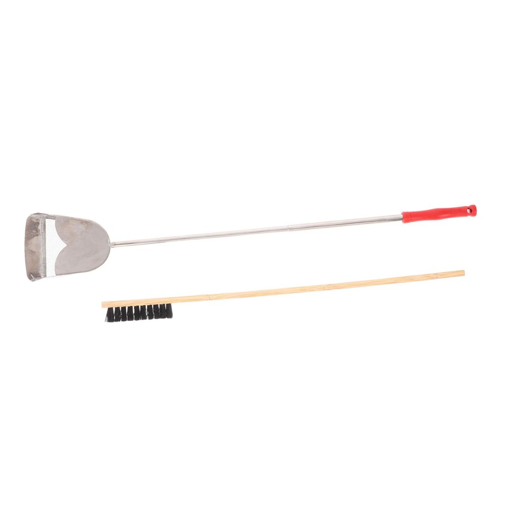 PartyKindom Cleaning Brushes, 2-Piece Set, Stainless Steel, for Bird and Small Animal Cages