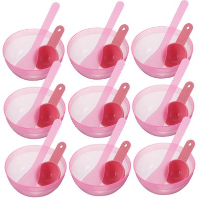 10-Piece Spa Plastic Set with Spatula and Spoon