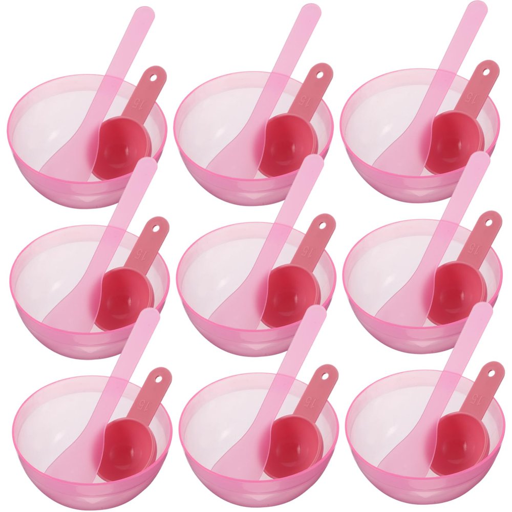 10-Piece Spa Plastic Set with Spatula and Spoon