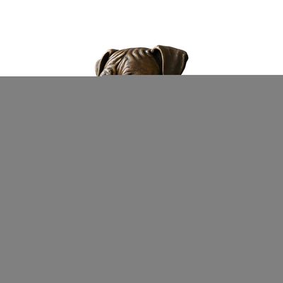 Outdoor Dinner Bell with Dog Head Design