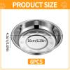 6-Pack Cat Bowls 16cm Stainless Steel view 2