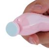 Akozon Electric Baby Nail Clipper and Trimmer, 6 Grinding Heads, LED Light, 4 Speeds, Pink (Rose Red) view 2