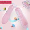 Akozon Electric Baby Nail Clipper and Trimmer, 6 Grinding Heads, LED Light, 4 Speeds, Pink (Rose Red) view 3