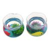 BATHVEVE 2-Piece Plastic Aquarium Decoration with Realistic Goldfish Details view 1